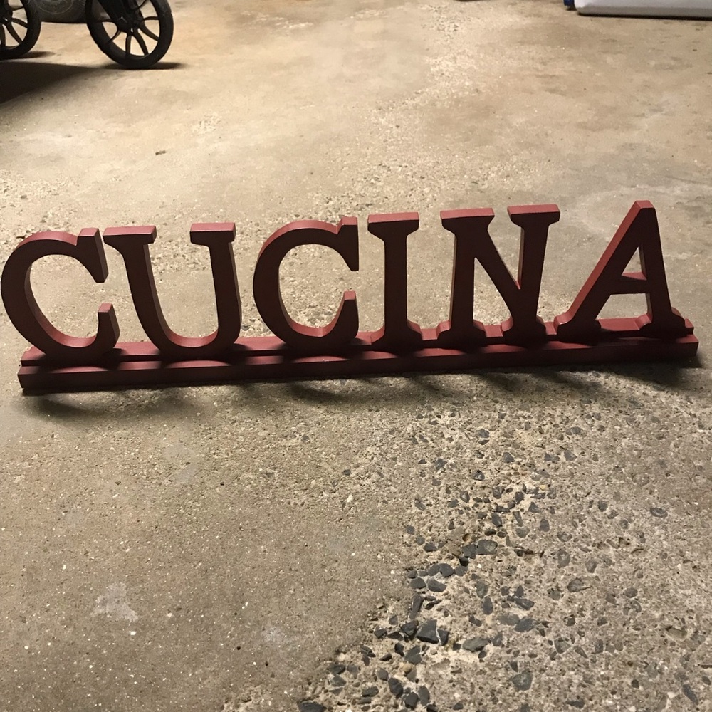 “Cucina” sign - Kitchen Decor